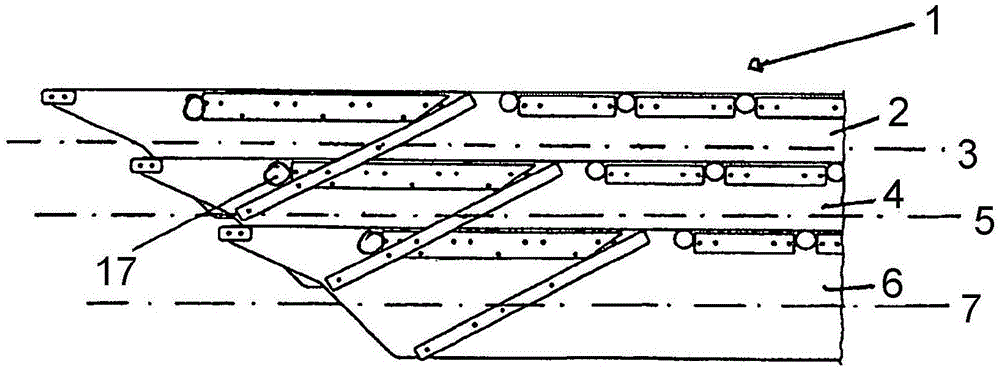 Structure suitable to form part of a floor, a sidewall or a ceiling of a gangway