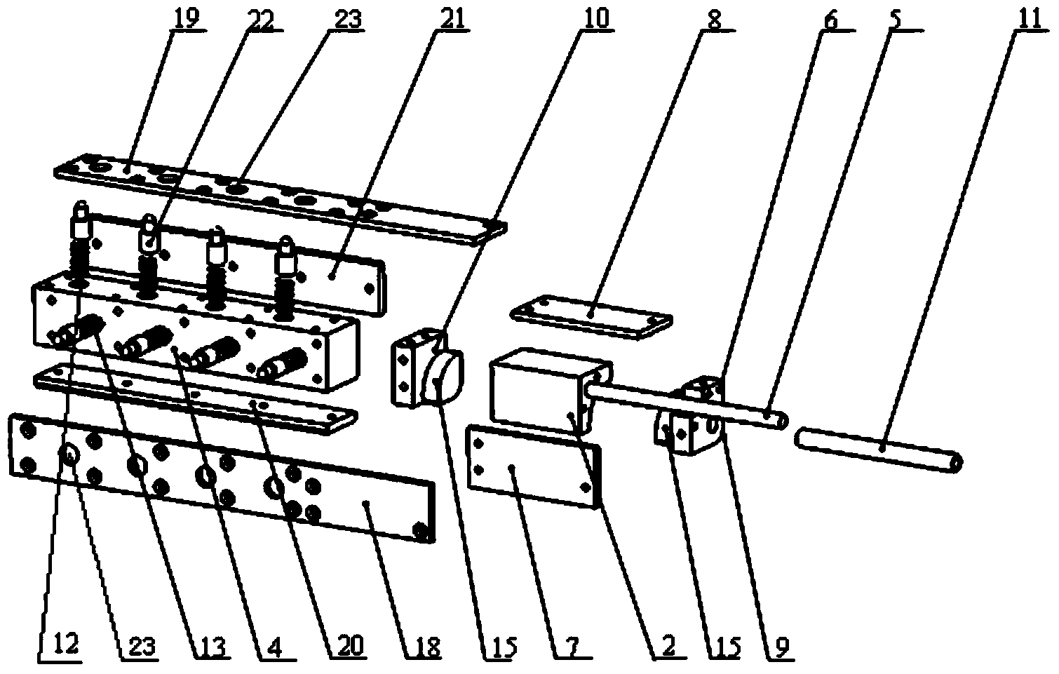 Ultrasonic phased array detection system for transitional circular arc inside cavity