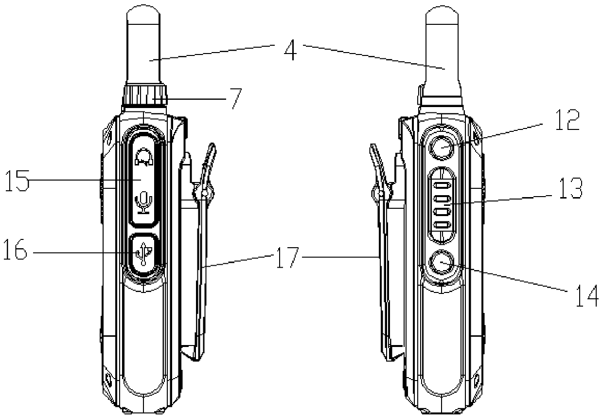 A front rotating disc type channel interphone