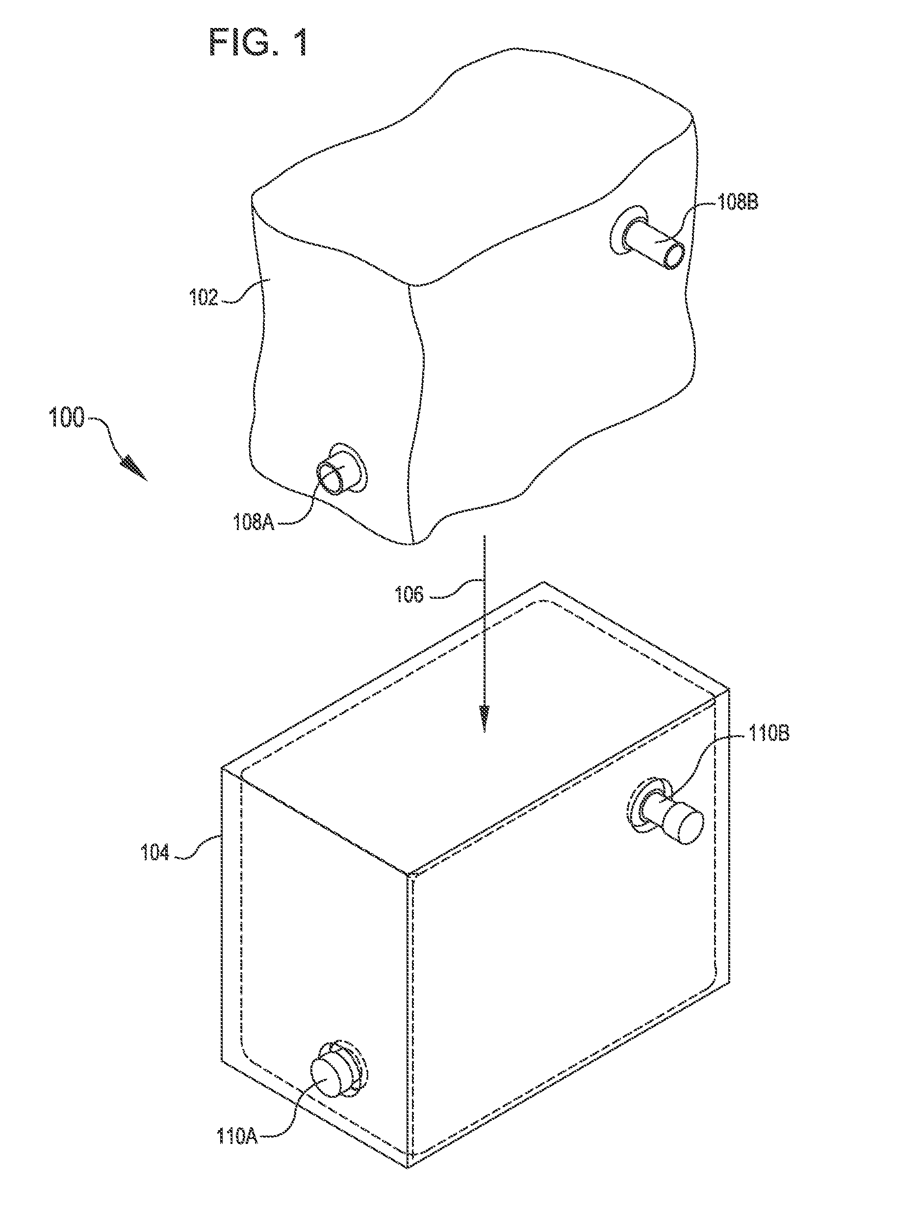 Aviation fuel tank with rigid wall for crash energy absorption