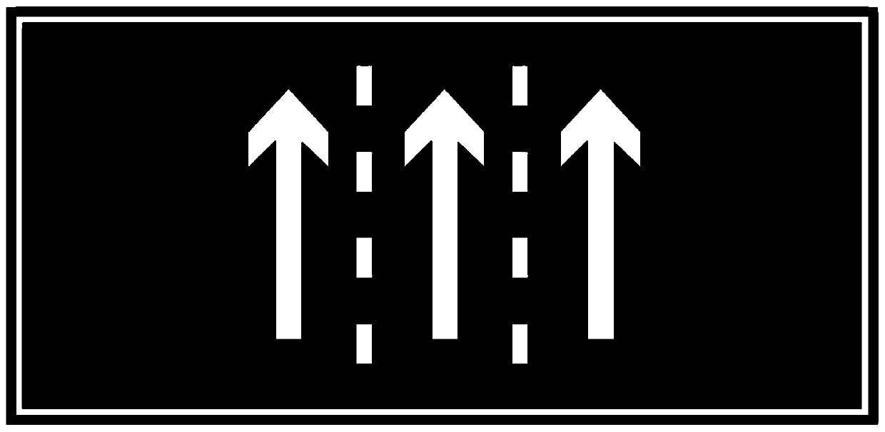 Lane guide device at entrance section of signalized intersection