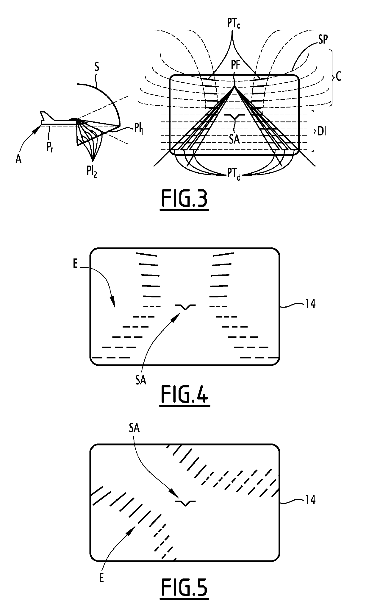 Visualization method of the attitude of an aircraft, associated computer program product and visualization system