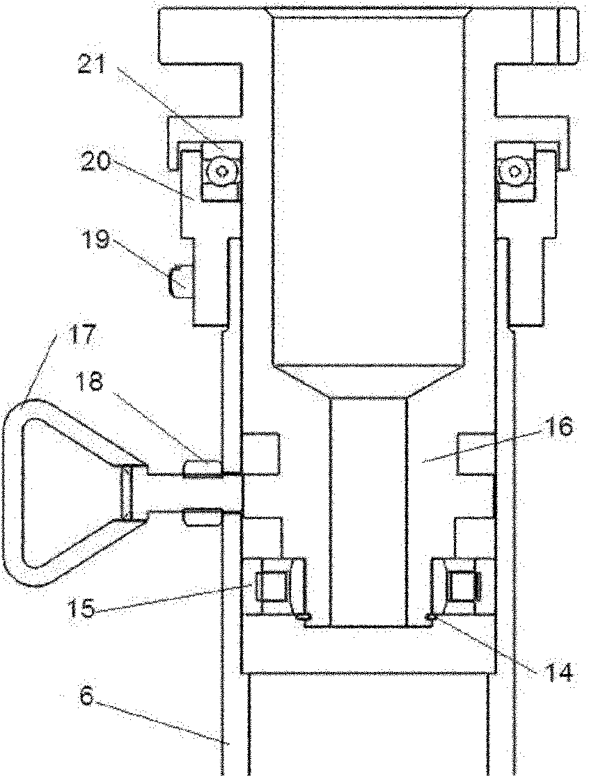 Hydraulic pipe screwing machine for screwing and unscrewing outer flat drill pipe and being capable of keeping off orifice