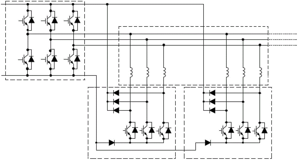 Multi-phase motor winding switching circuit