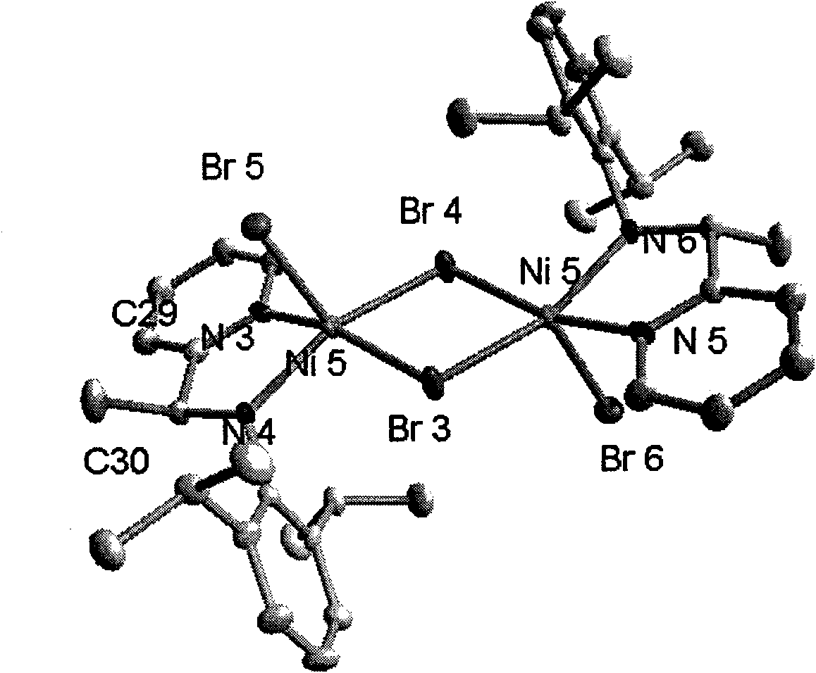 2-ammonia methyl-pyridine nickel composition, preparation method and application thereof