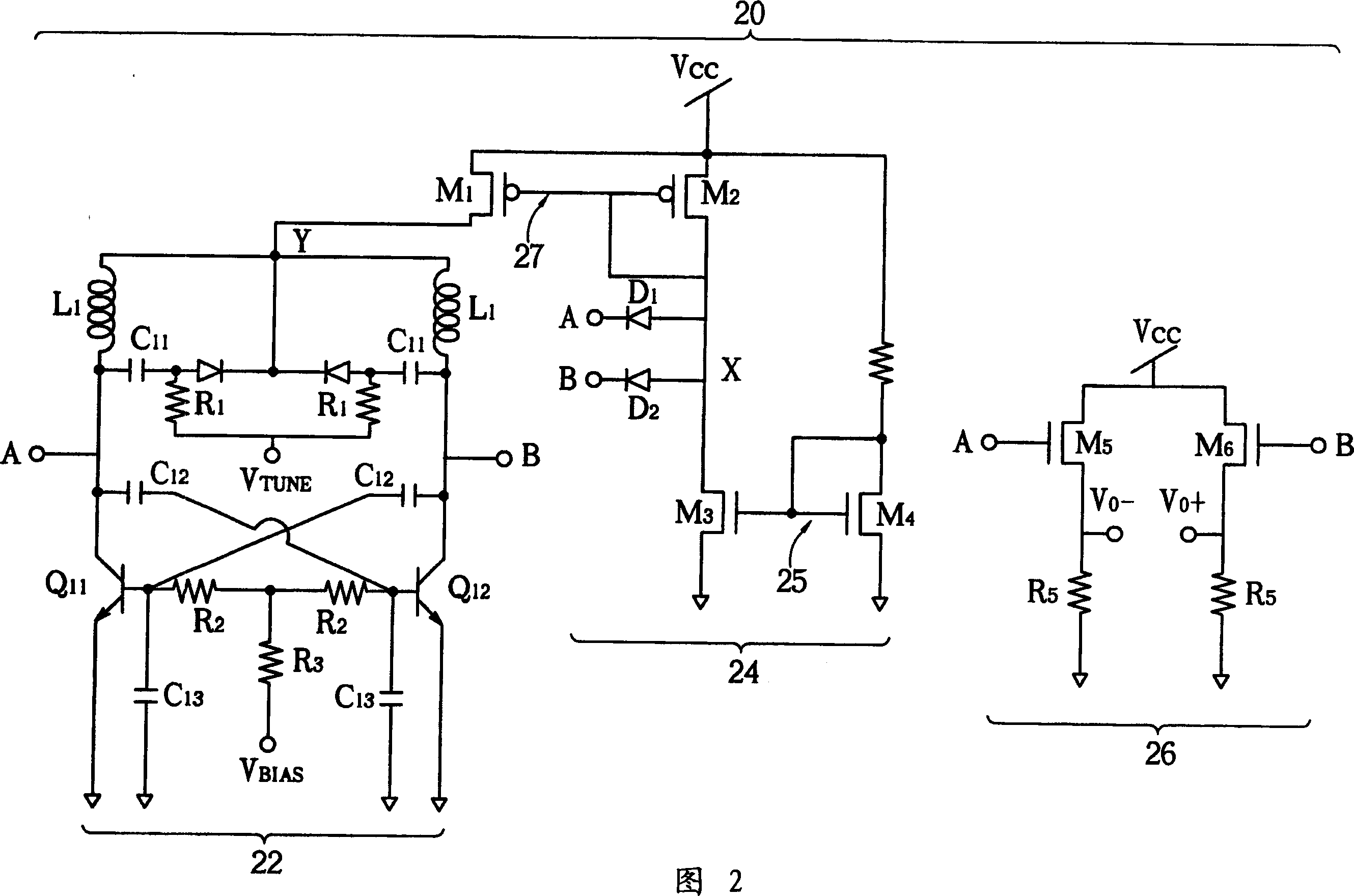 Voltage control oscillator with low phase noise
