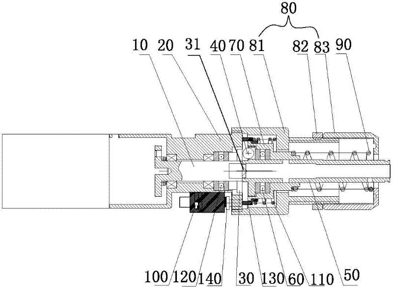 Automatic clutch device in electric screwdriver