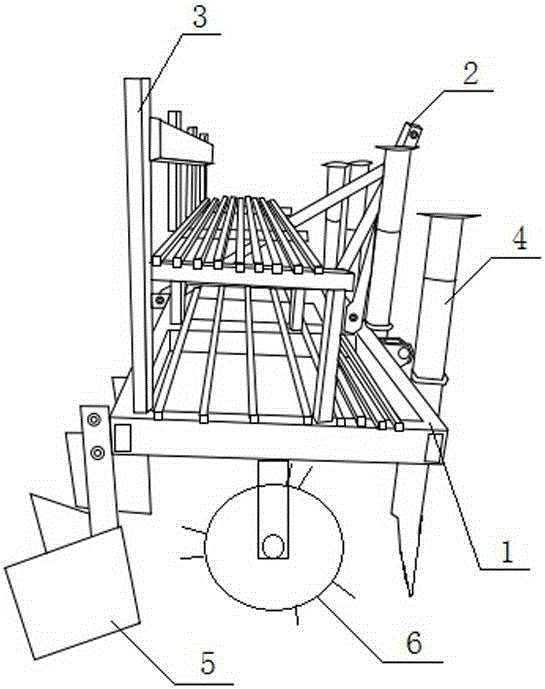 Armoracia rusticana planting machine