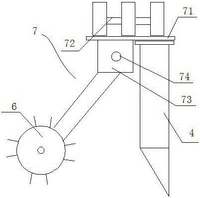 Armoracia rusticana planting machine