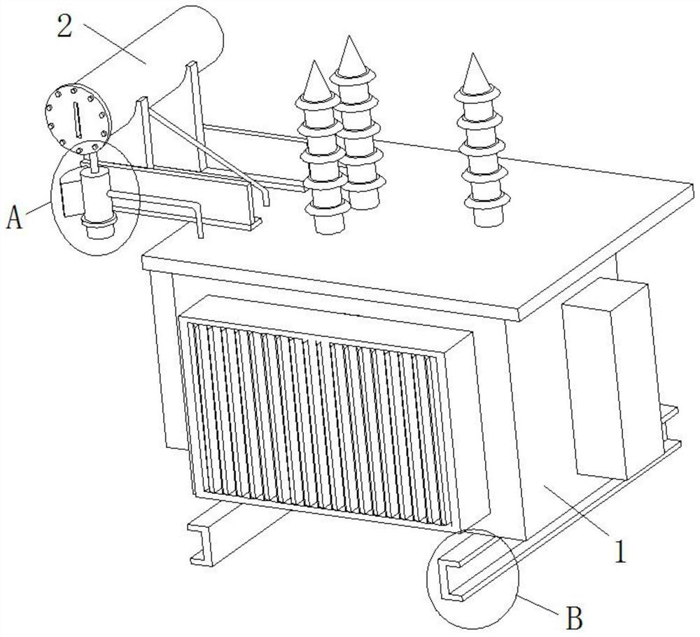 Moisture absorber circulating drying device in transformer