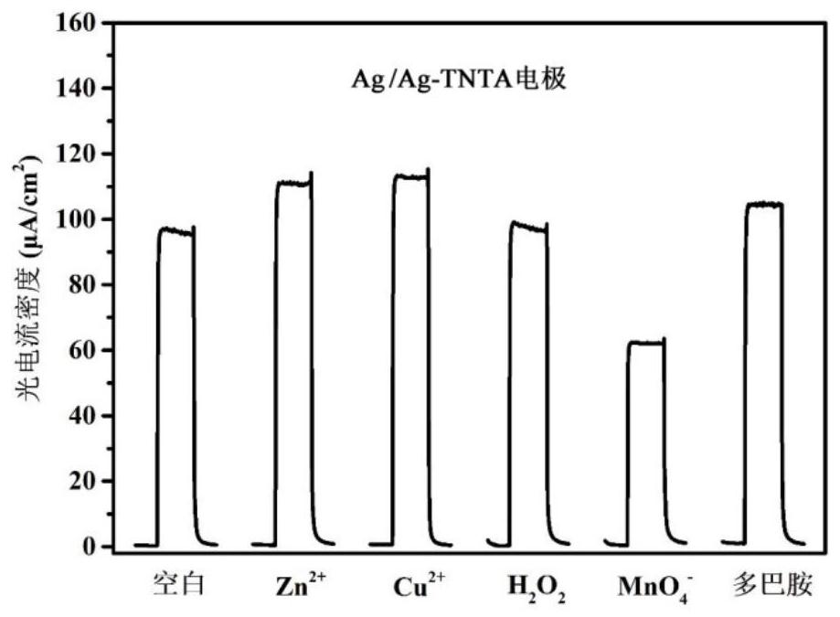 A preparation method of titanium oxide nanotube array-based photoelectrochemical detection electrode