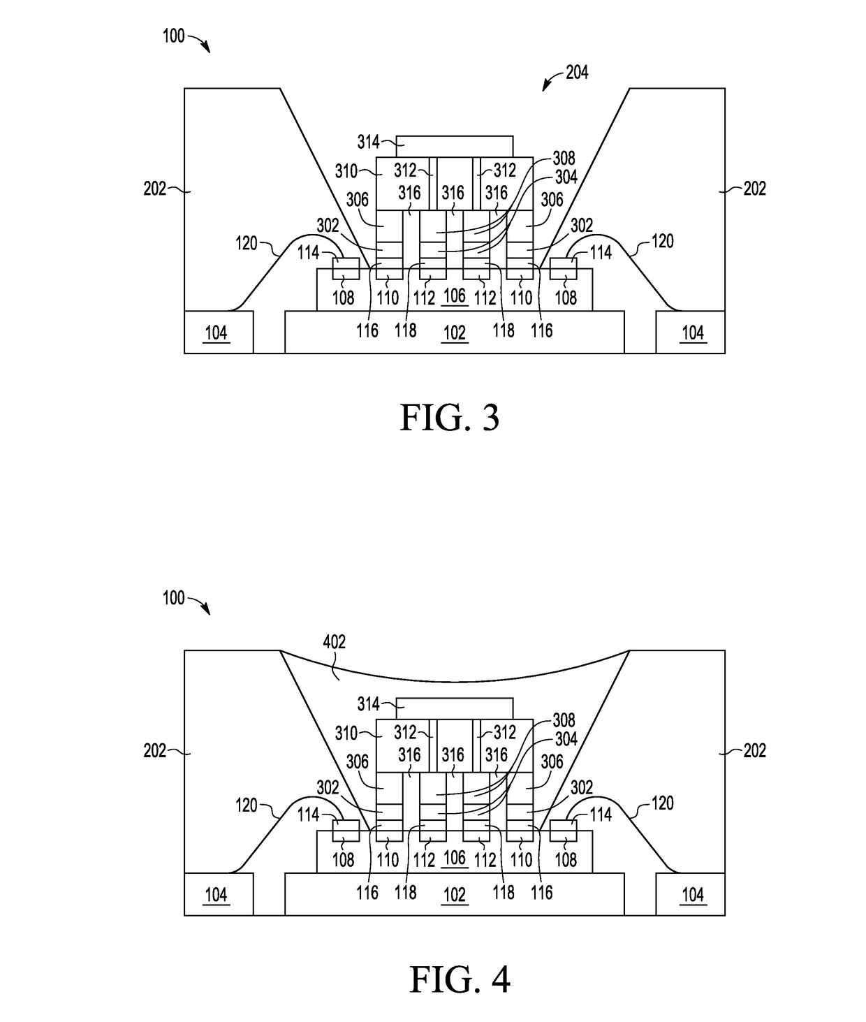 Semiconductor device package with seal structure