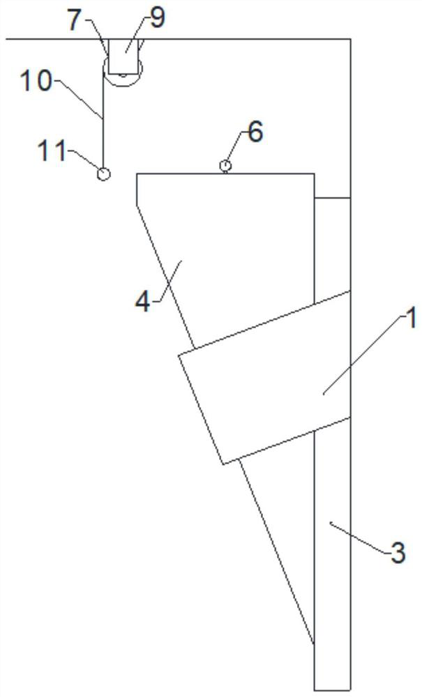 Portable ramp storage support for passenger ship