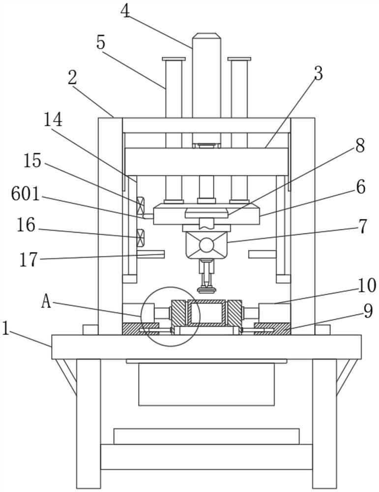 Drilling device for aluminum profile machining