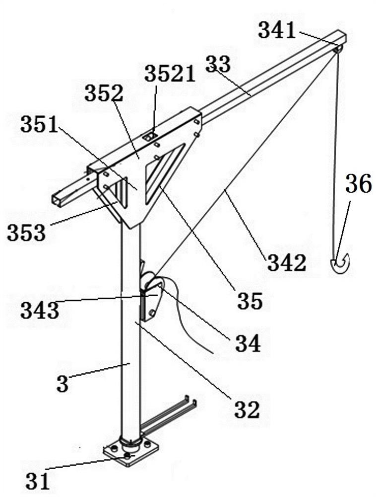 Long rod type automatic fastening device