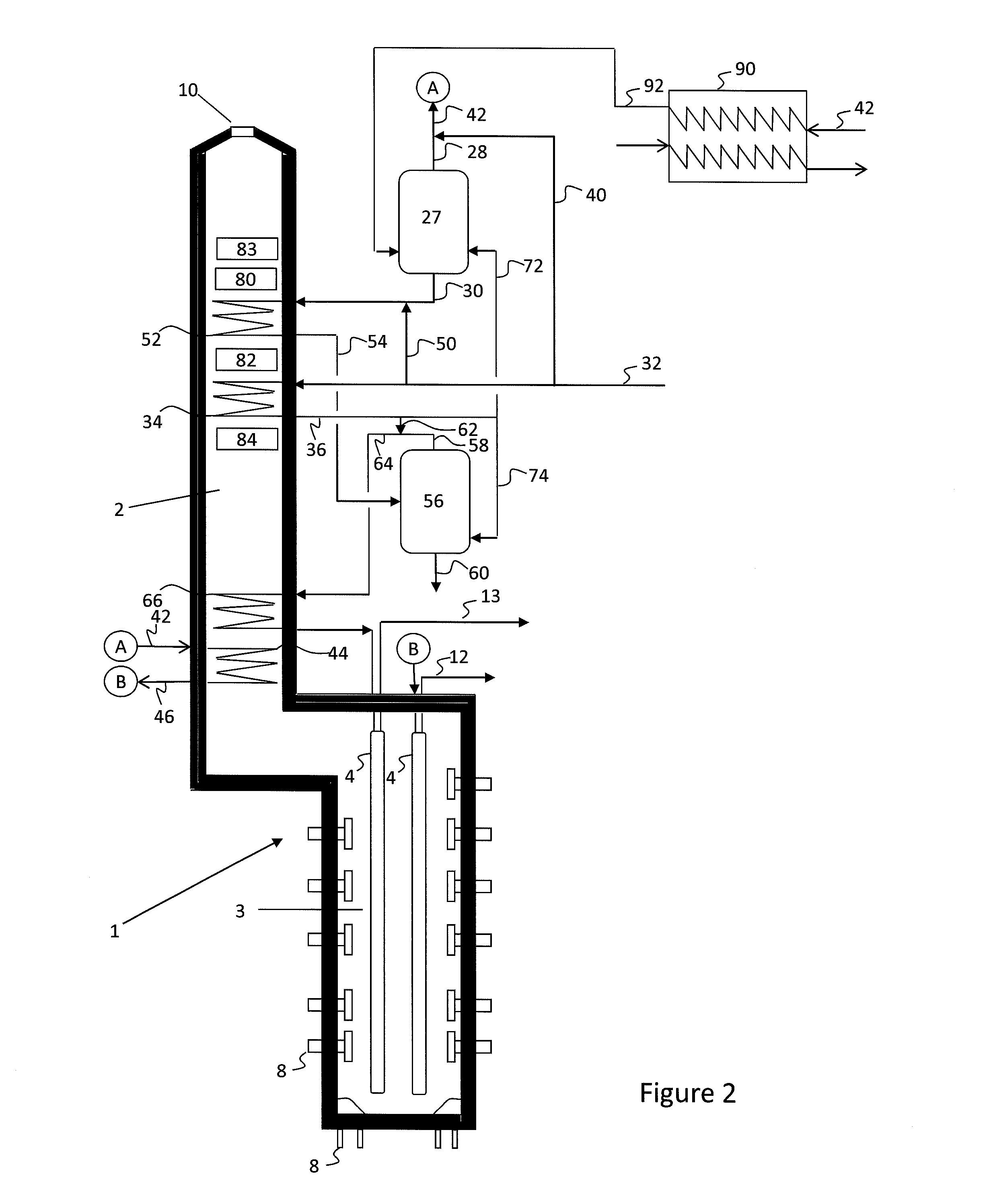 Thermal cracking of crudes and heavy feeds to produce olefins in pyrolysis reactor