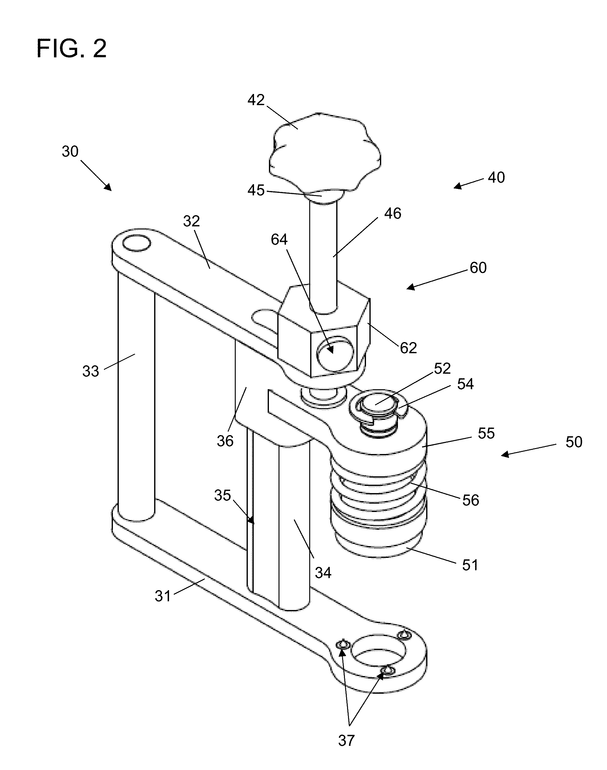 Device for facilitating artificial prosthesis installation with measured applied pressure and method therefor