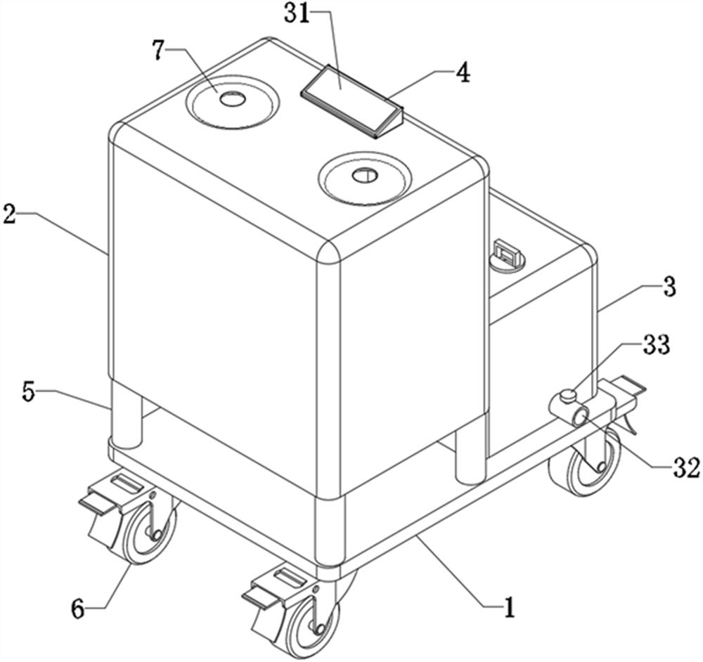 Orthopedic disease fumigation therapeutic apparatus based on cloud computing