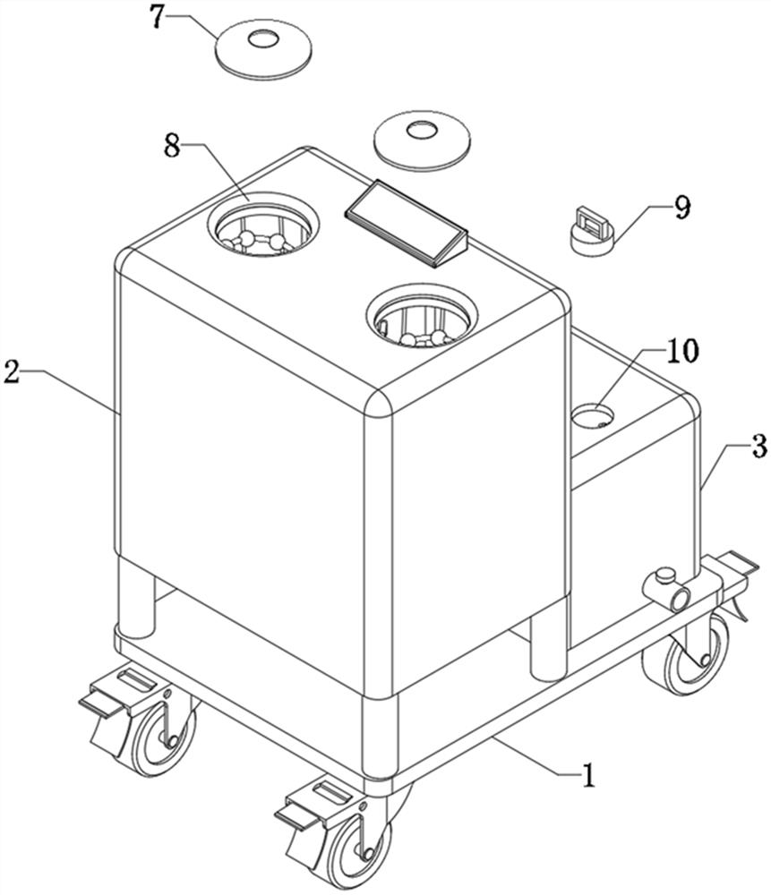 Orthopedic disease fumigation therapeutic apparatus based on cloud computing