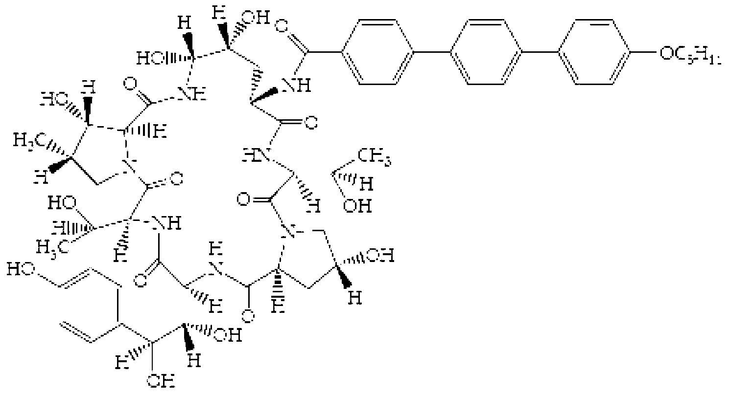Purification method of echinocandins antifungal drug anidulafungin