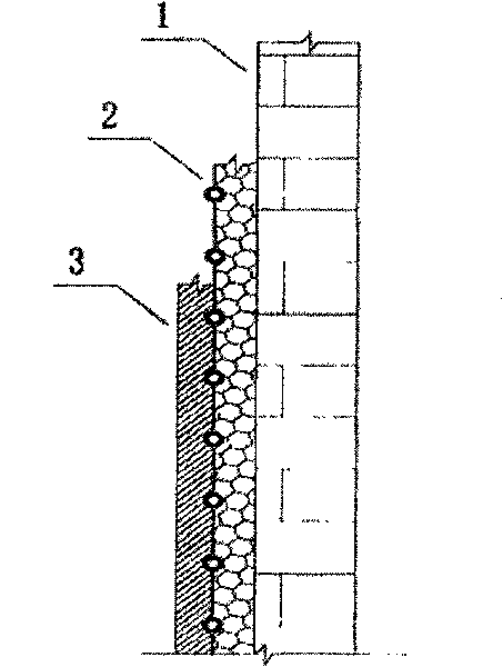 Fluid regulation type internal insulation structure and its prefabricated method