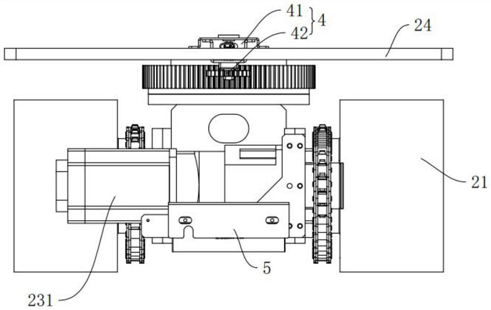 Long-distance chassis mechanism and AGV