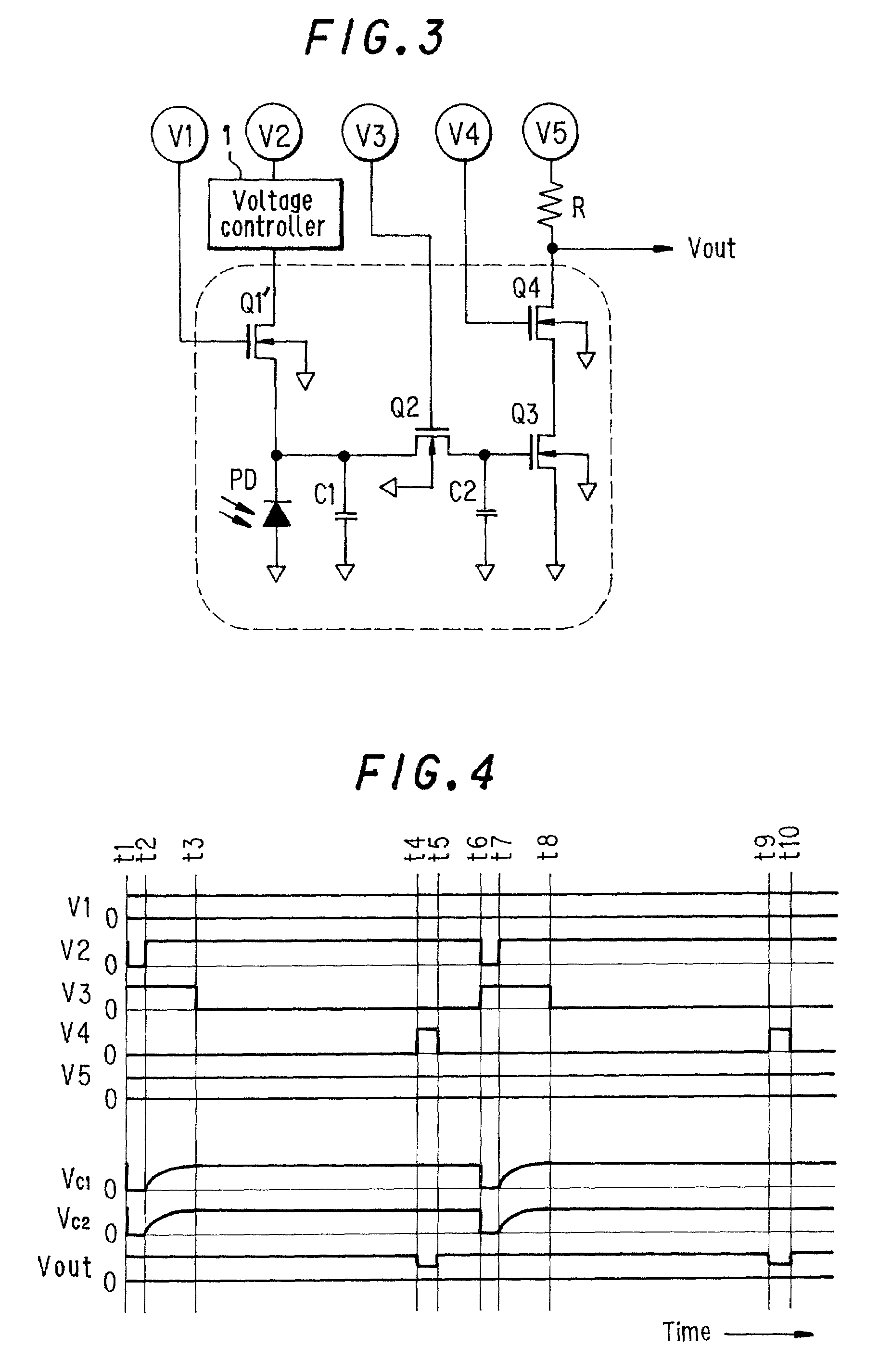 Photo-sensor circuit with shutter function and operating method