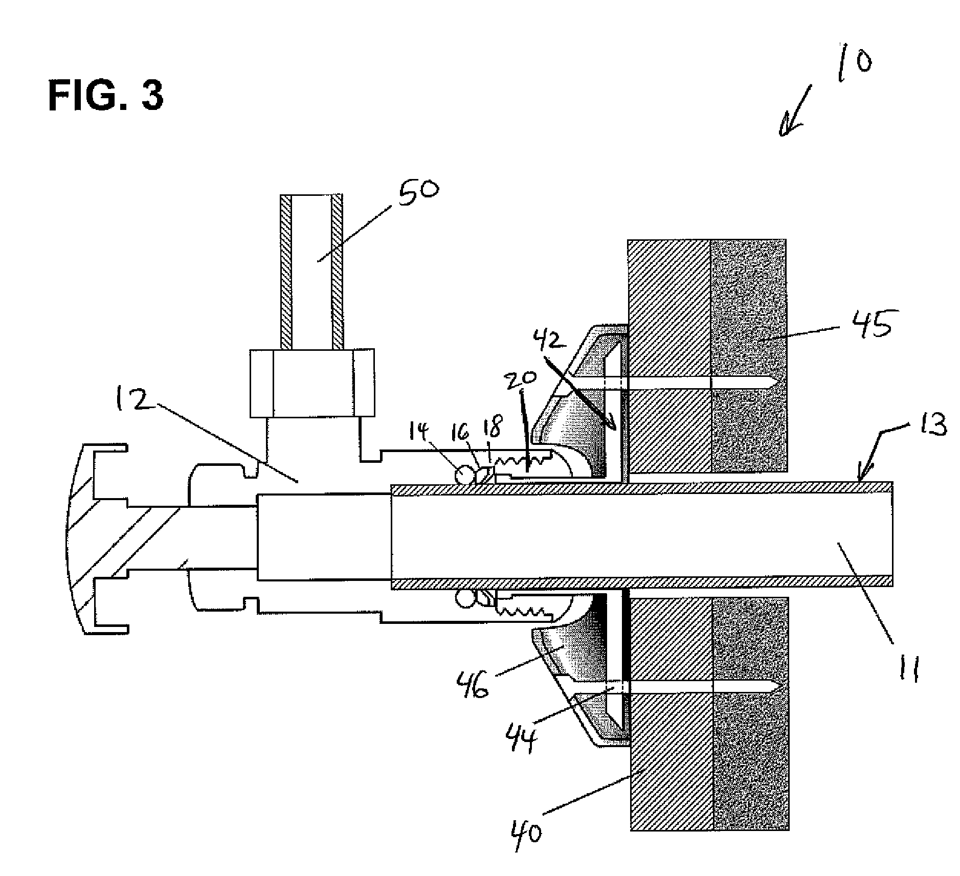 Push-fit valve with integrated mounting assembly