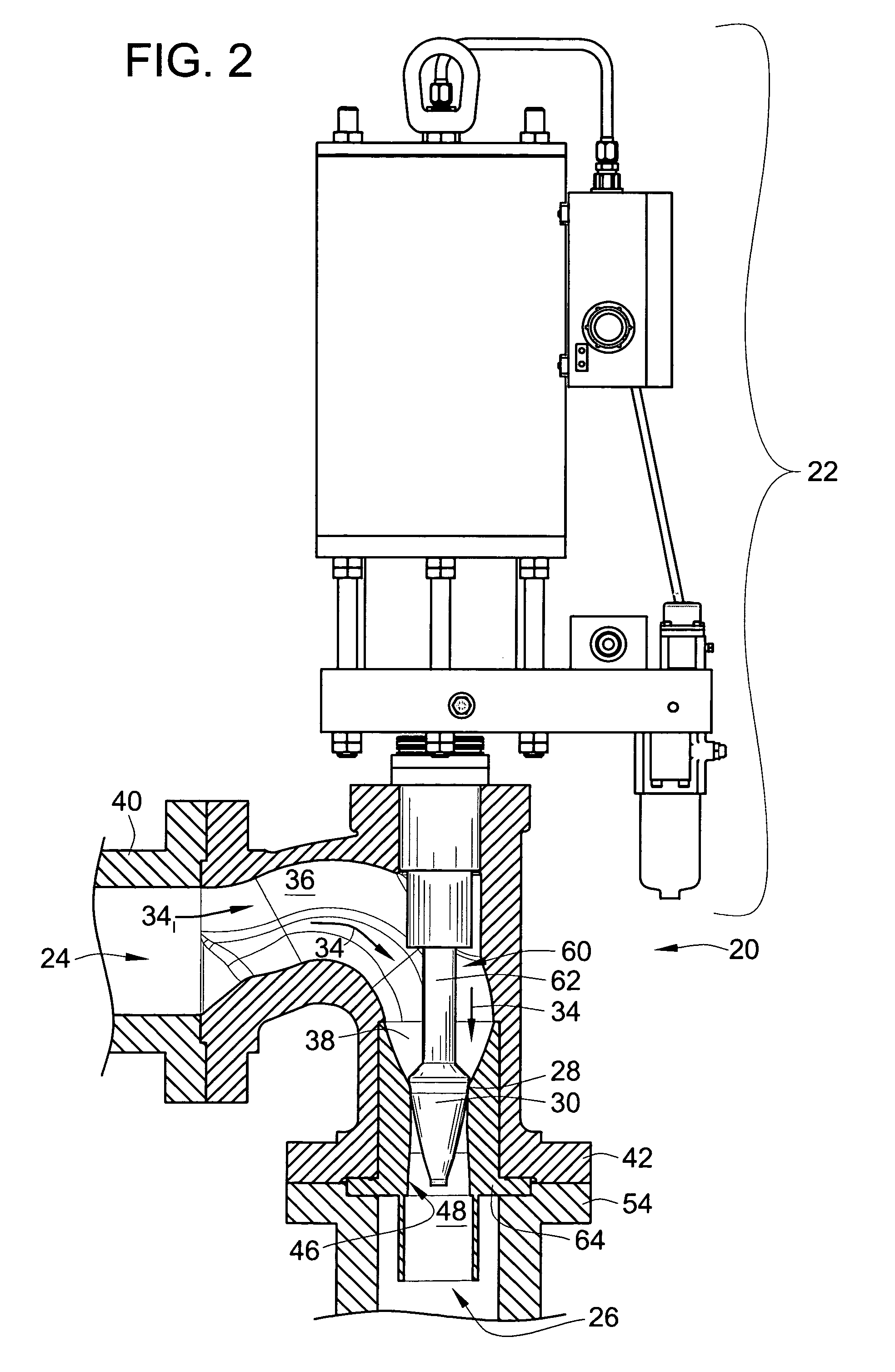 High recovery sonic gas valve