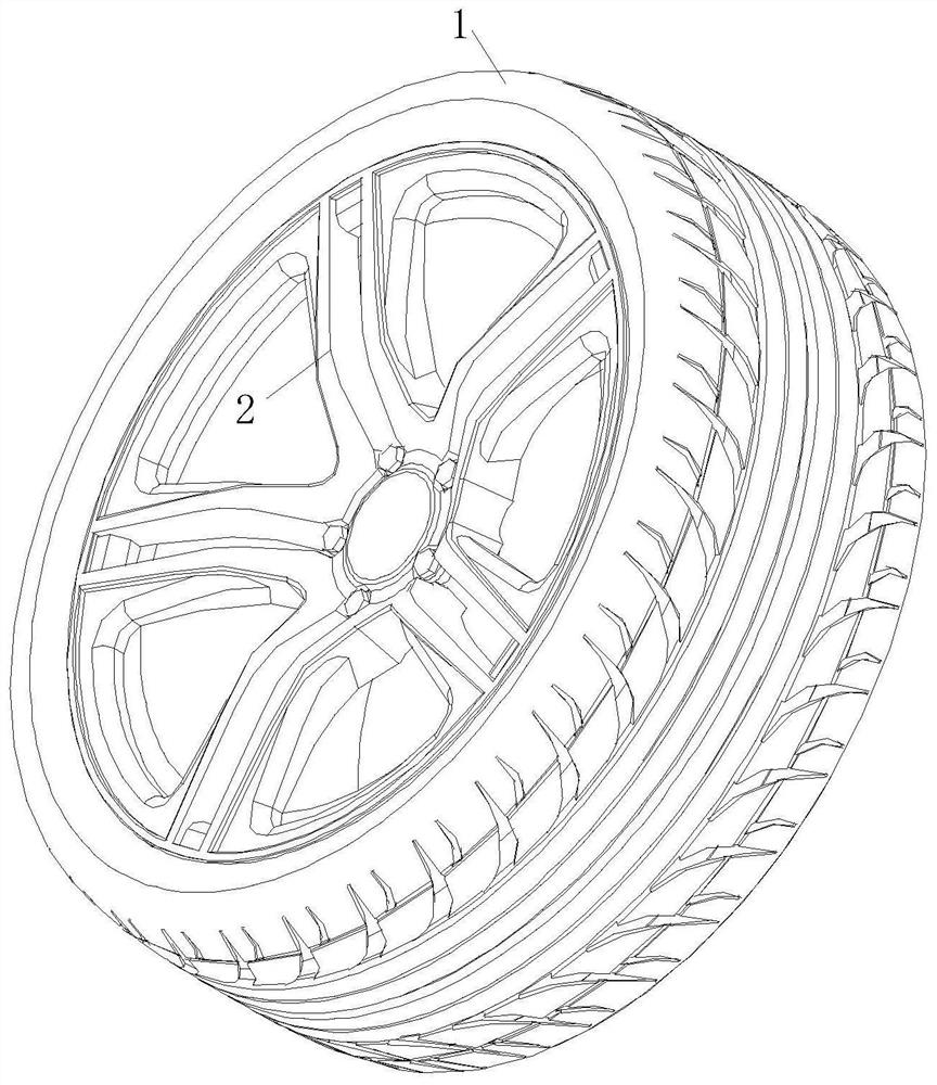 A kind of explosion-proof automobile tire