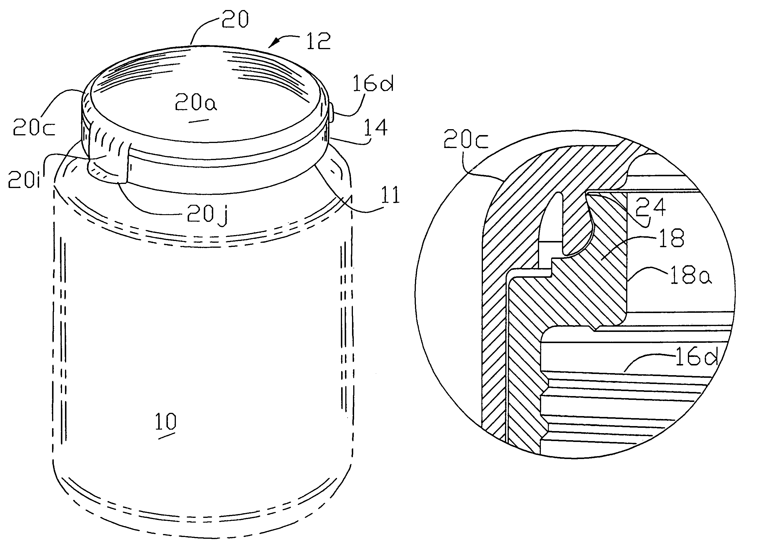 Container cap assembly