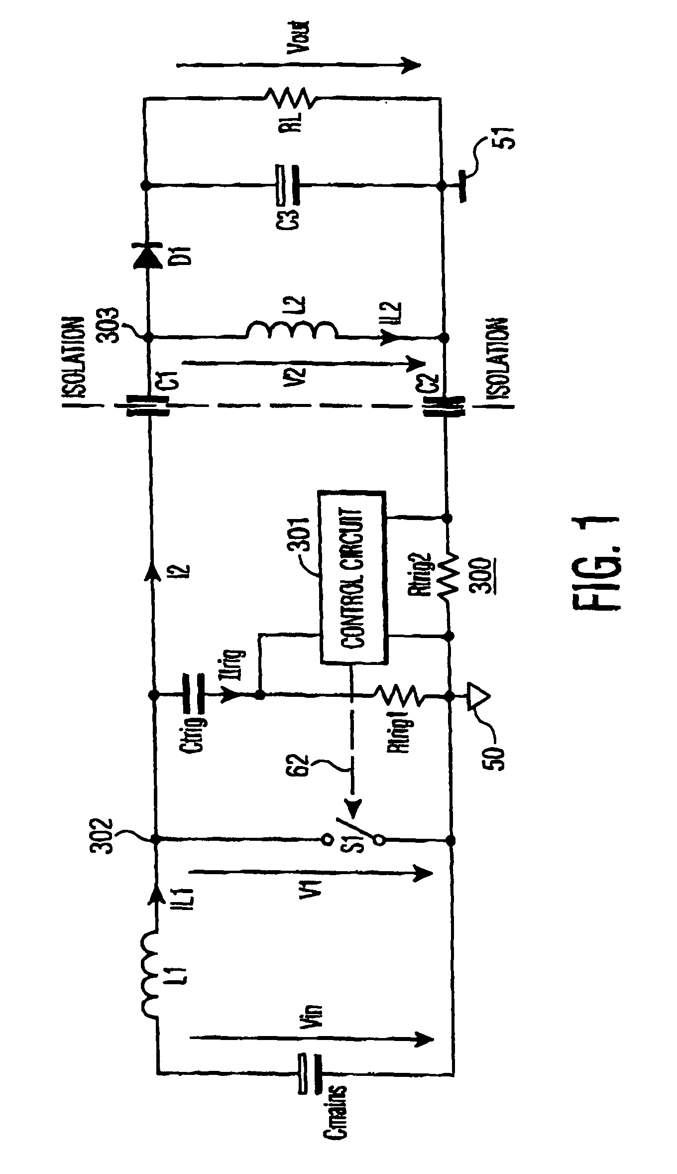 Capacitively coupled power supply