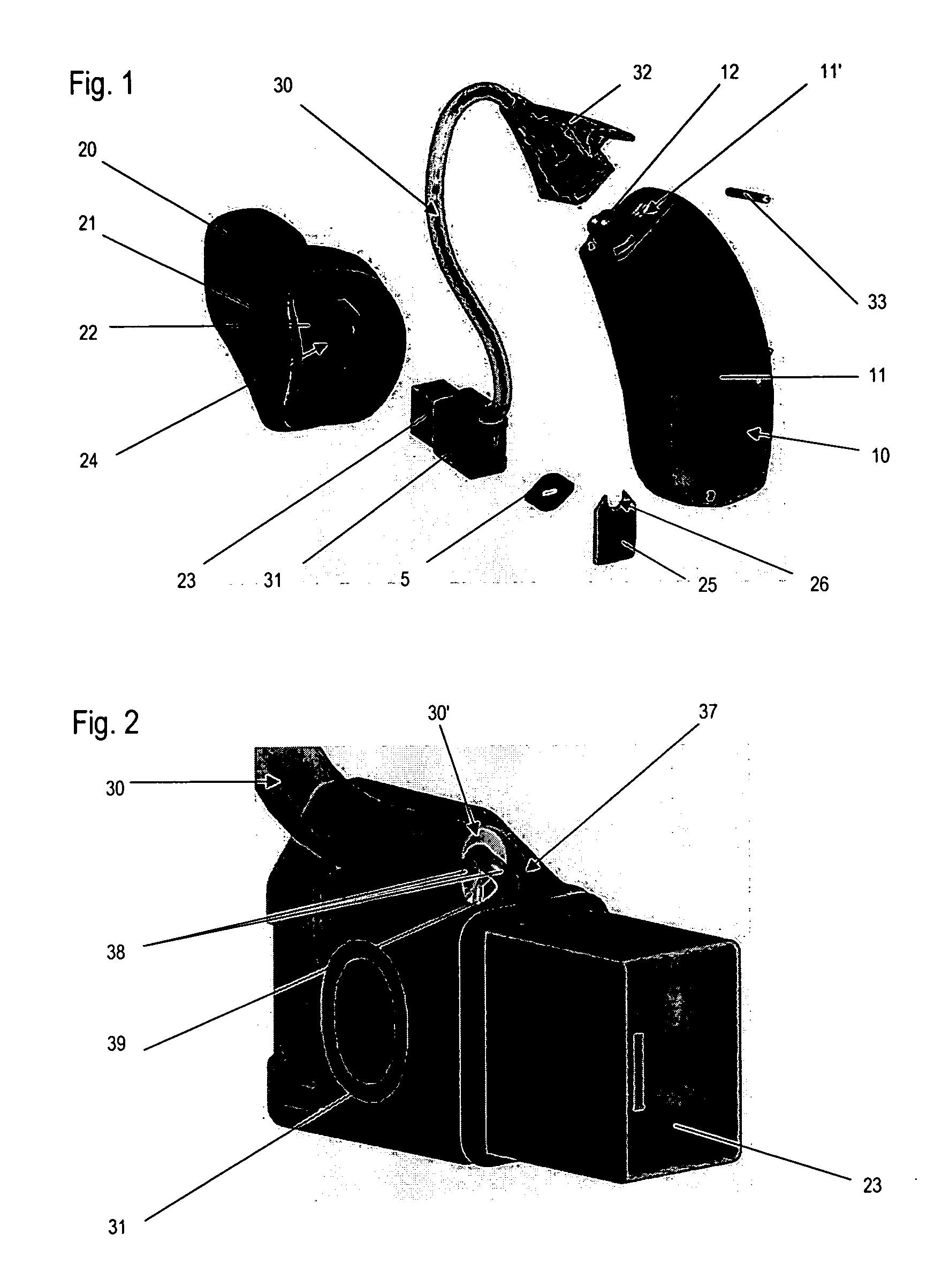 Hearing device with locking system for connectors
