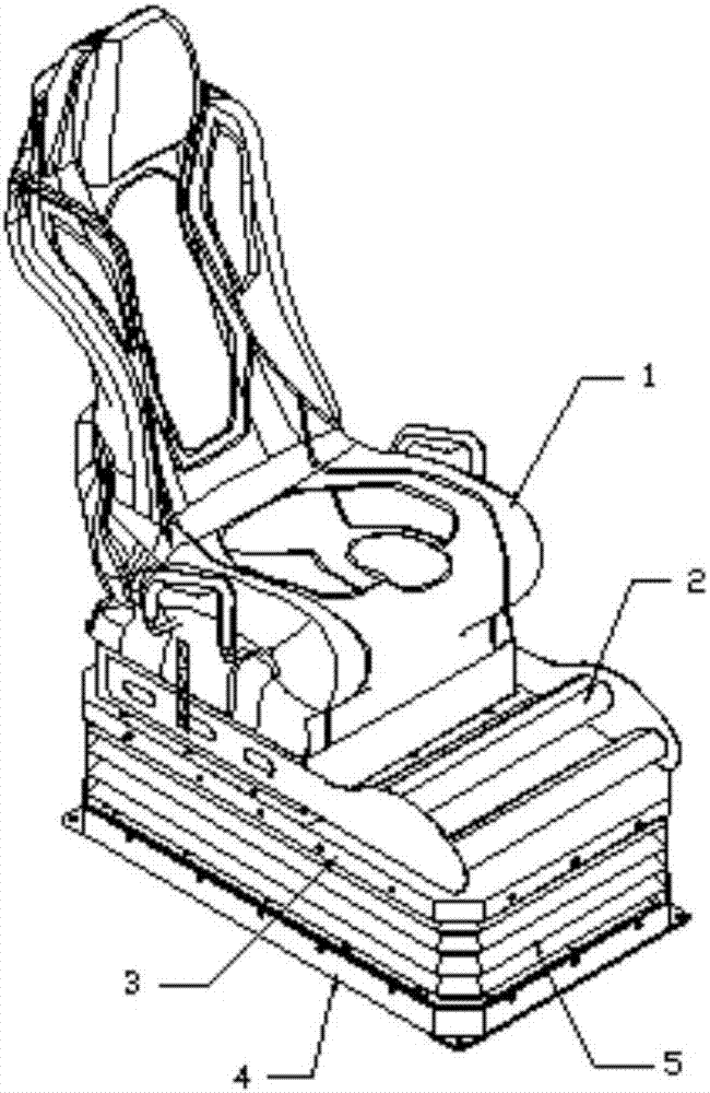 Power control device of single-person dynamic seat