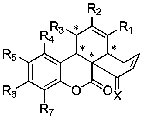 Coumarin skeleton polycyclic compound with biological activity as well as preparation method and use thereof