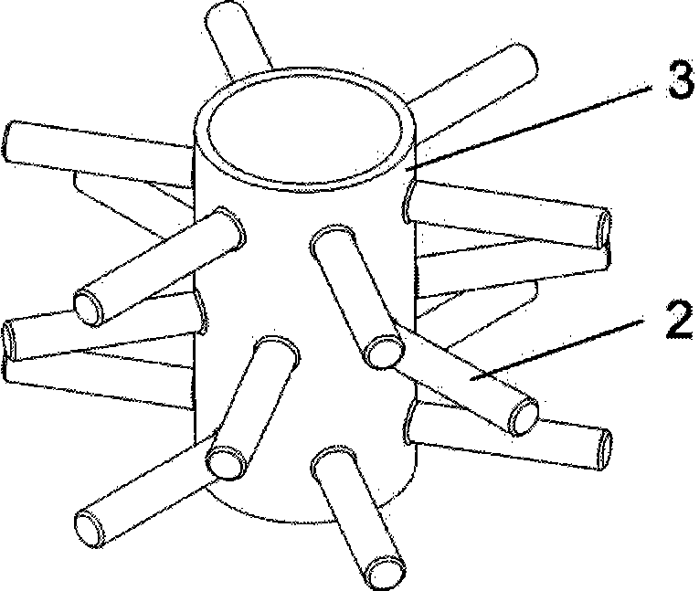 Slurry bubble column reactor with needle type fin column tube bundle