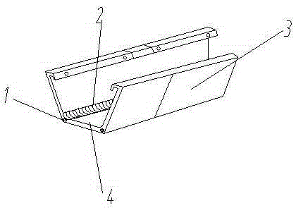 Water channel structure with adjustable gradient