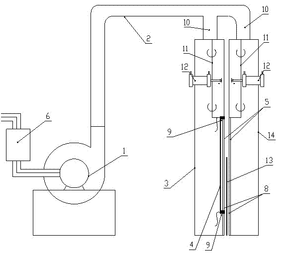 Fan device and method for glass drying