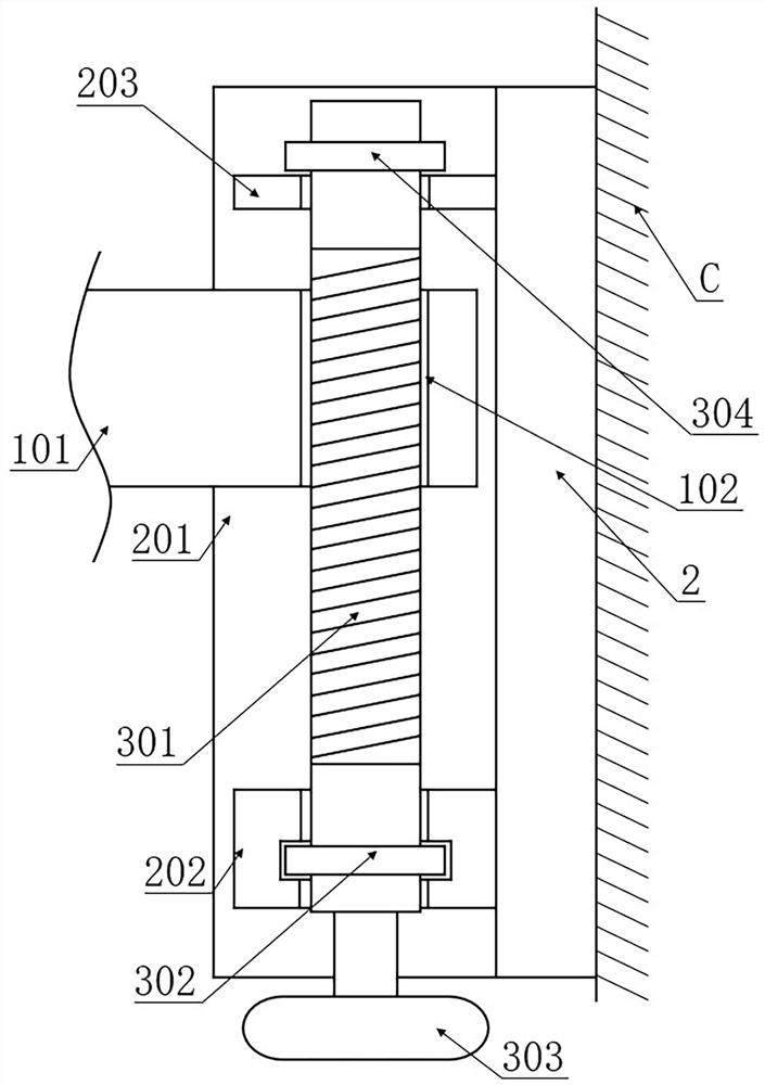 Height-adjustable suspended ceiling suspension device