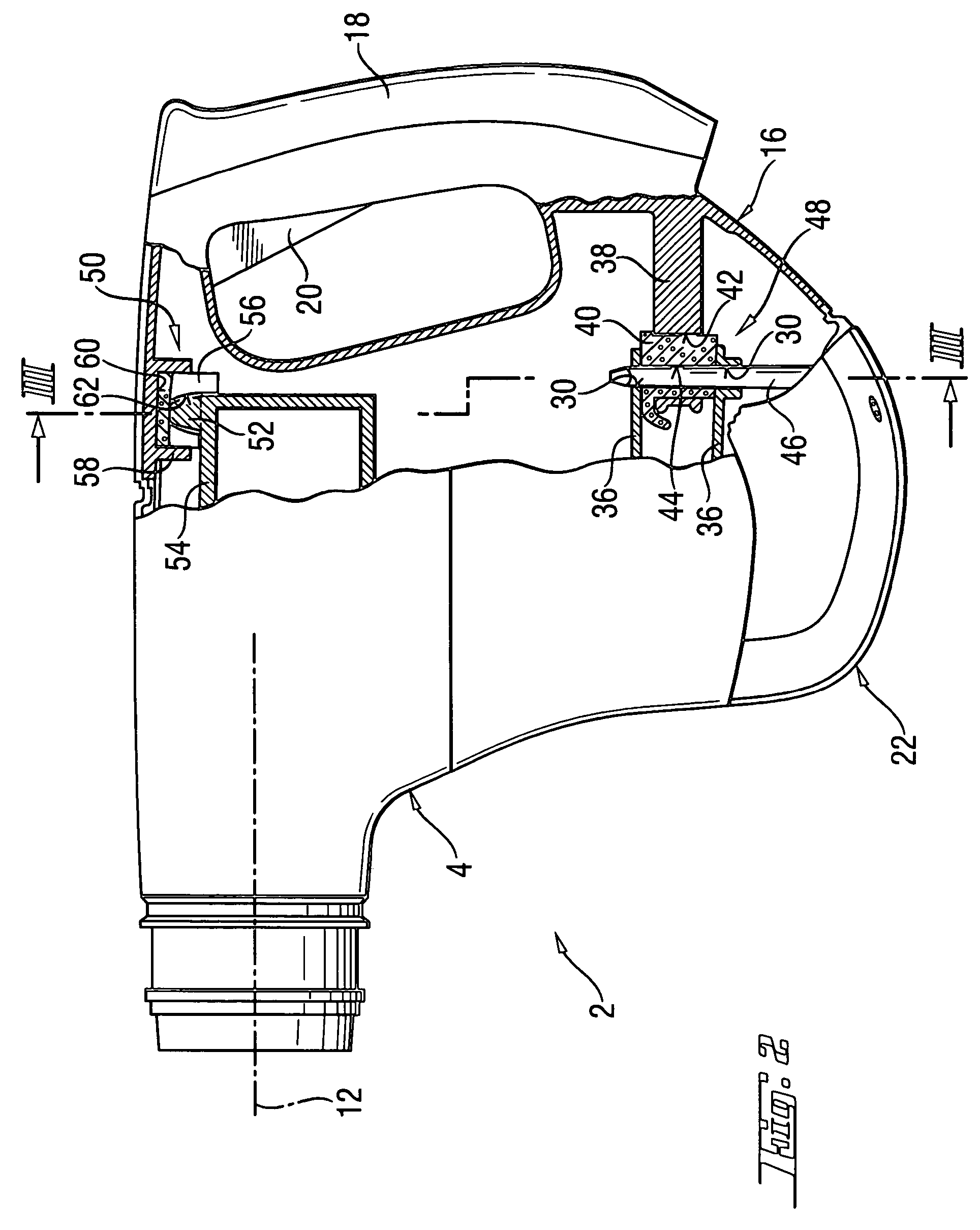 Hand-held power tool having main and handle housings with a connection device for connecting the housings