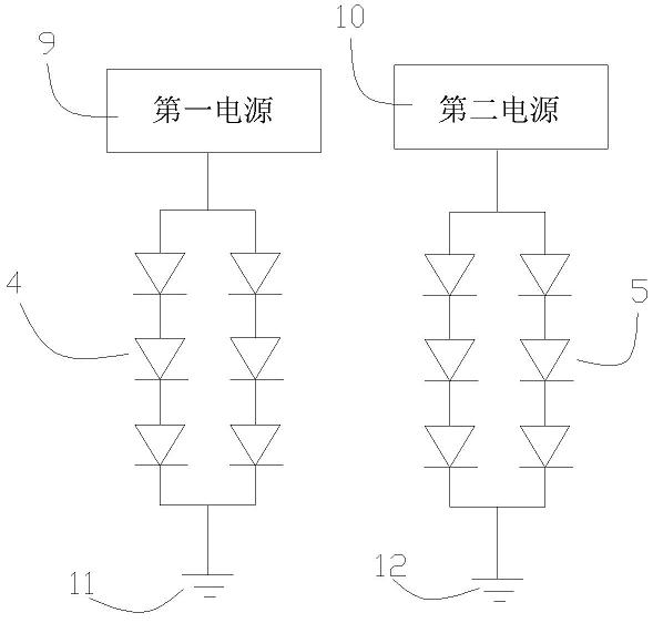 Light emitting diode (LED) white lamp with red light chip