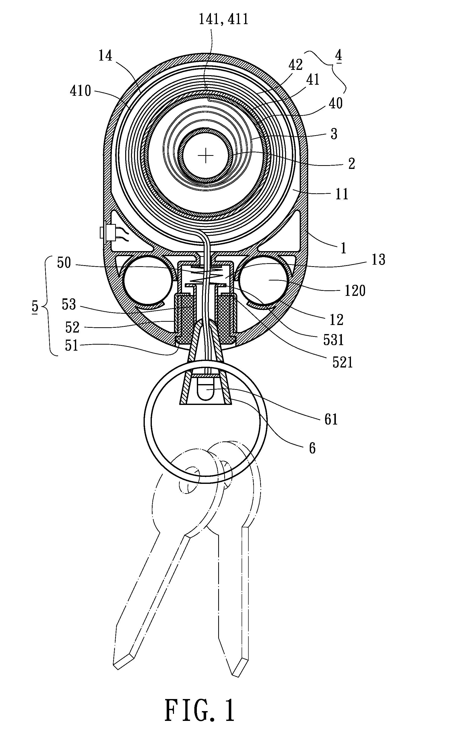 Reel device with illuminating element