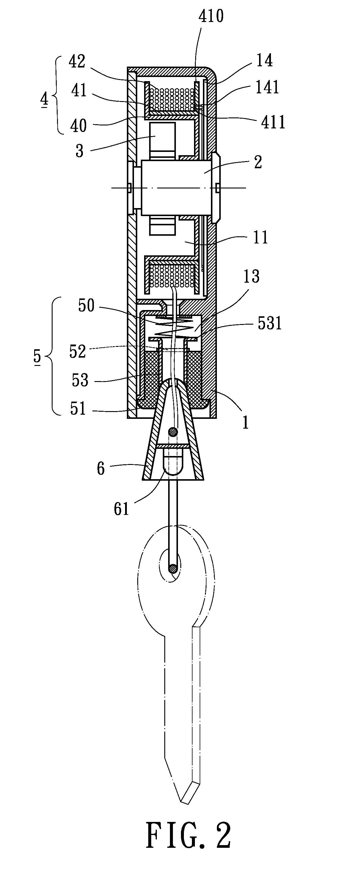 Reel device with illuminating element