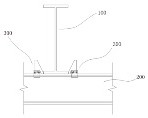 Railway overhead longitudinal beam mounting and positioning auxiliary device