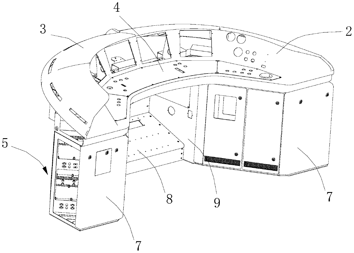 A kind of driving platform frame and driving platform