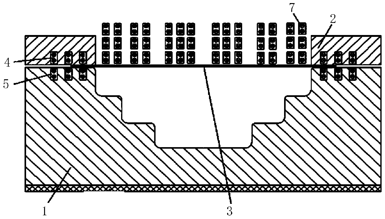 A device and method for manufacturing stepped cylindrical parts based on multi-directional magnetic force drive