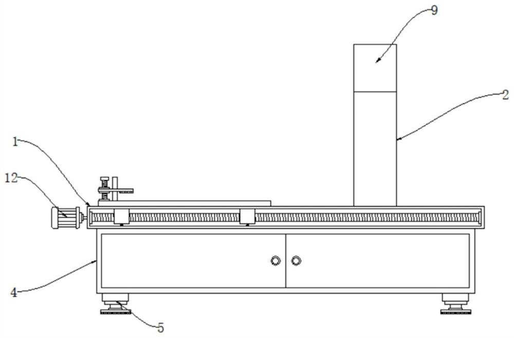 Bamboo mat production punching machine with guide structure