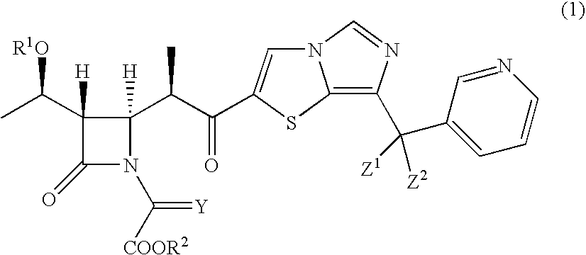 Intermediates of 2-substituted carbapenem derivatives and process for production thereof