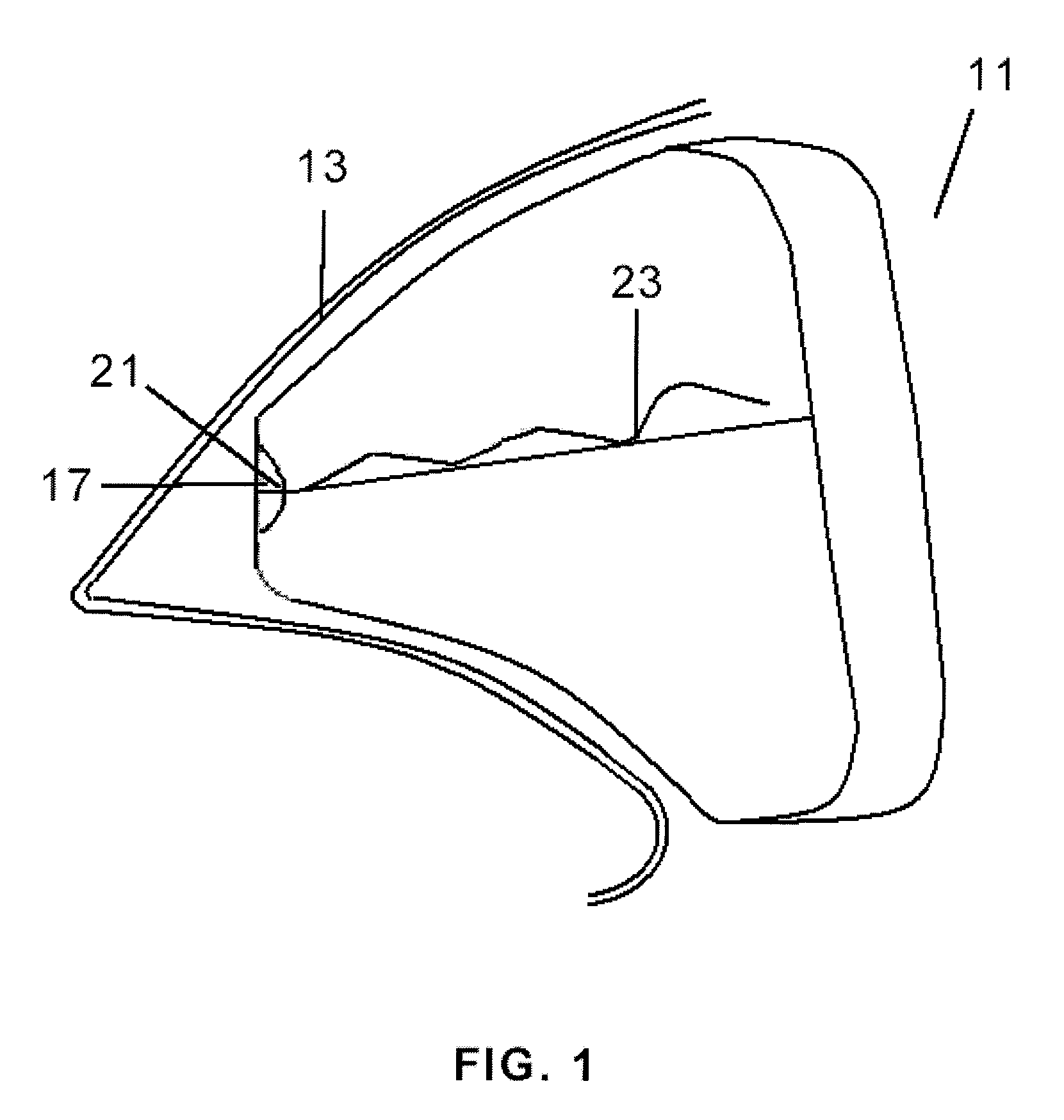 Front airbag with an adaptive venting device