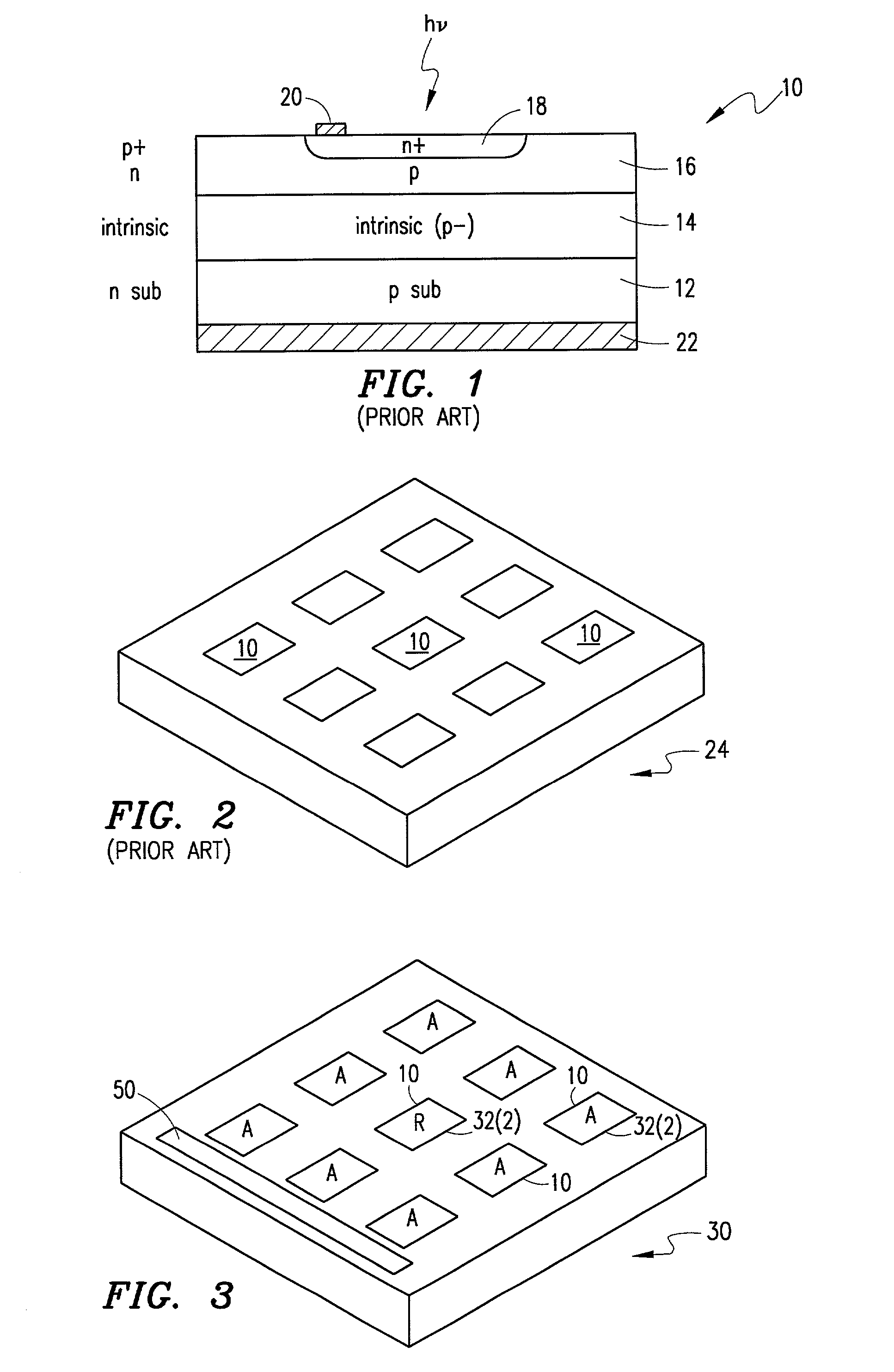 Avalanche photodiode array biasing device and avalanche photodiode structure